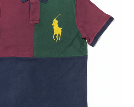 Polo Ralph Lauren Multicolor Color-Block Big Pony Polo Shirt