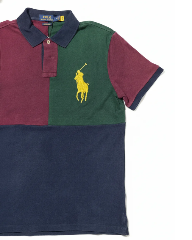 Polo Ralph Lauren Multicolor Color-Block Big Pony Polo Shirt