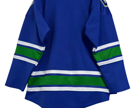NHL Reebok Blue Vancouver Canucks Stick-in-Rink Jersey