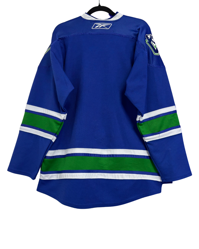 NHL Reebok Blue Vancouver Canucks Stick-in-Rink Jersey