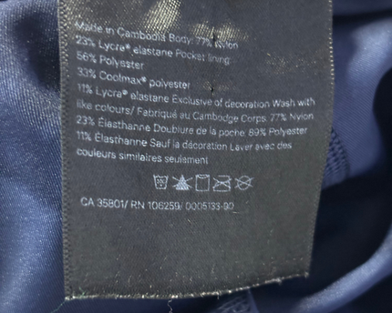 Lululemon Blue Tie-Dye High-Rise Biker Shorts