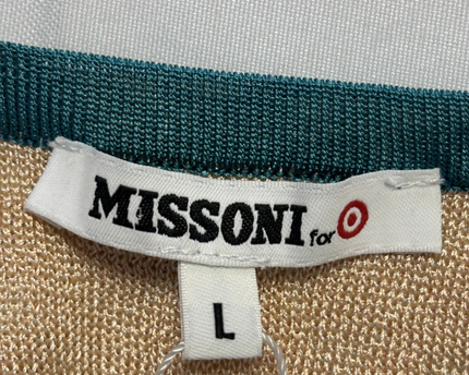 Missoni Green Zigzag Knit Tie-Waist Overcoat W/Tags