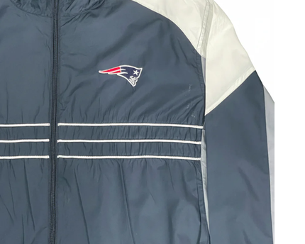 NFL New England Patriots Navy Blue Colorblock Windbreaker Jacket