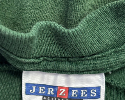 Vintage Jerzees Green 1997 Green Bay Packers Brett Favre Graphic Tee