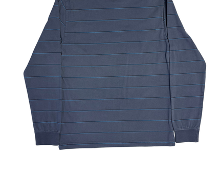 Nike Navy Striped Long Sleeve T-Shirt