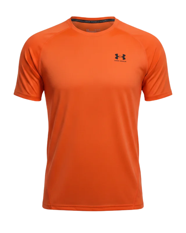 Under Armour Orange Logo Sports T-Shirt