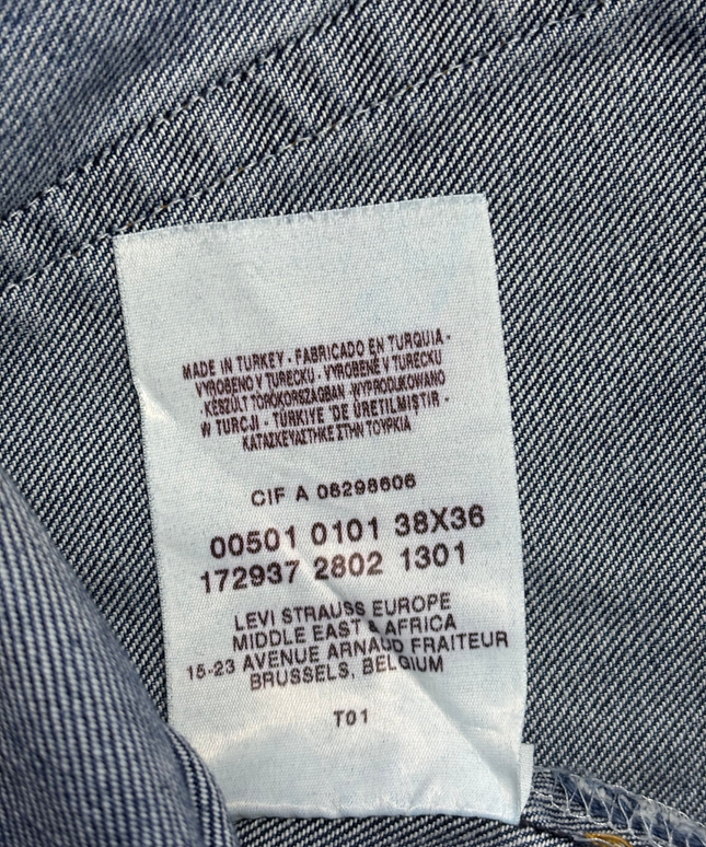 Levi's 501 Original Fit Blue Jeans