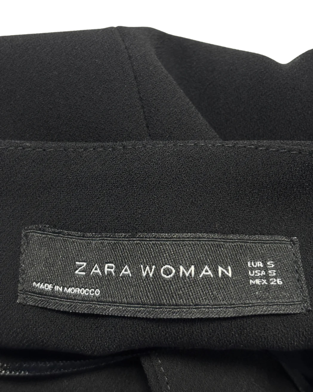 Zara Woman Black Sleeveless Longline Dress