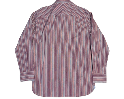 Tommy Hilfiger Burgundy Striped Long Sleeve Shirt