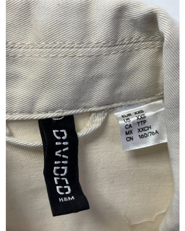 H&M Divided Beige Utility Sleeveless Vest