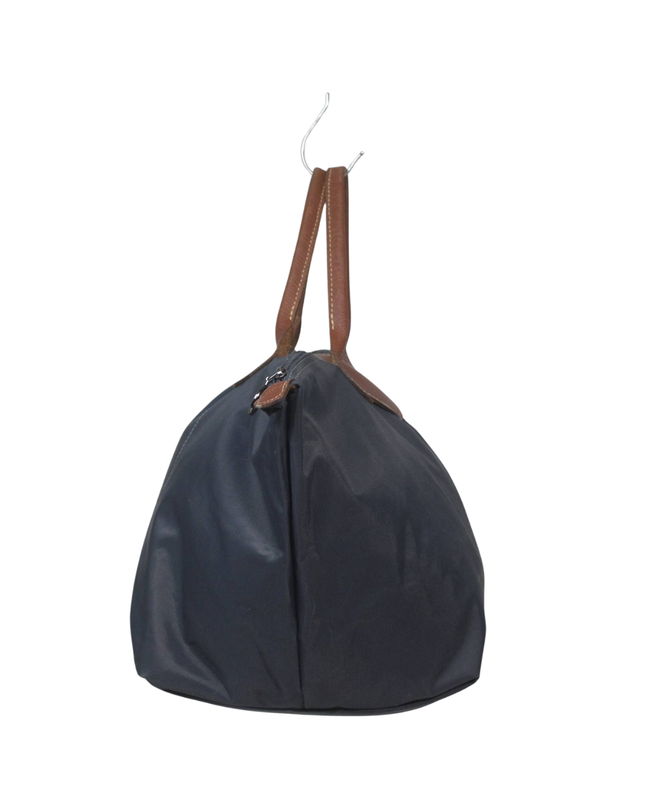 Longchamp Navy Blue Le Pliage Medal Patch Tote Bag