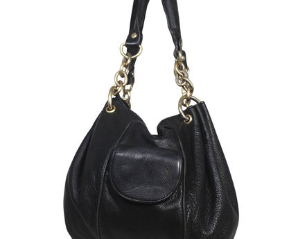 Juicy Couture Black Leather Chain Handle Shoulder Bag