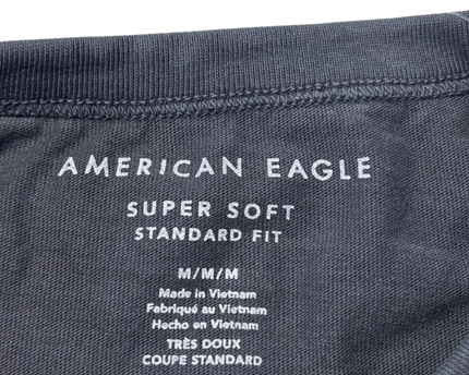 American Eagle Dark Grey Super Soft Pocket T-Shirt W/Tags