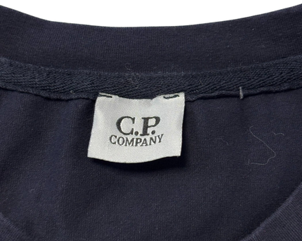 C.P. Company Navy Blue Graphic Logo T-Shirt