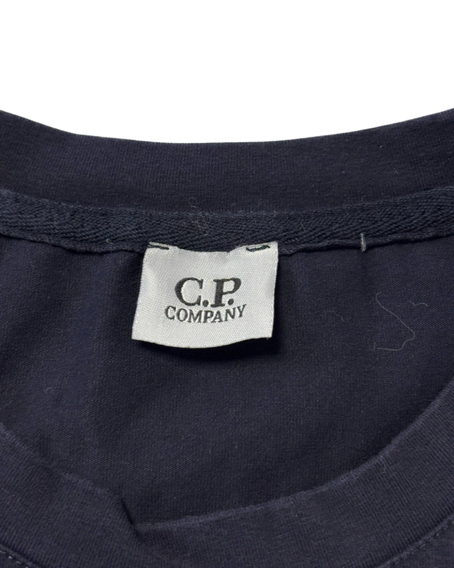 C.P. Company Navy Blue Graphic Logo T-Shirt