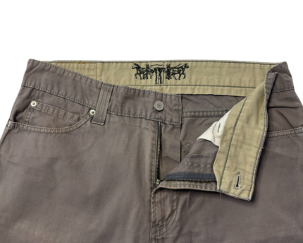 Levi's Grey 506 Straight Fit Cotton Trousers