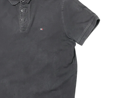 Tommy Hilfiger Black Slim Fit Stretch Polo Shirt
