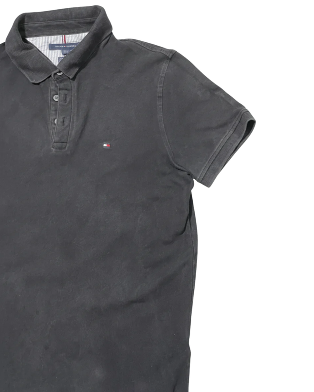 Tommy Hilfiger Black Slim Fit Stretch Polo Shirt