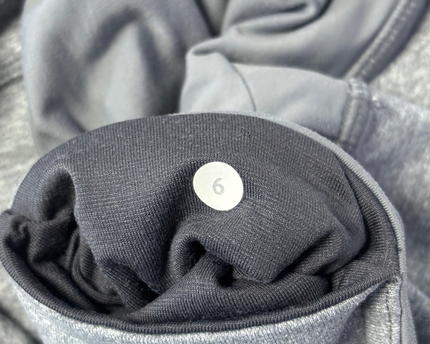 Lululemon Grey Ruched Crop Leggings