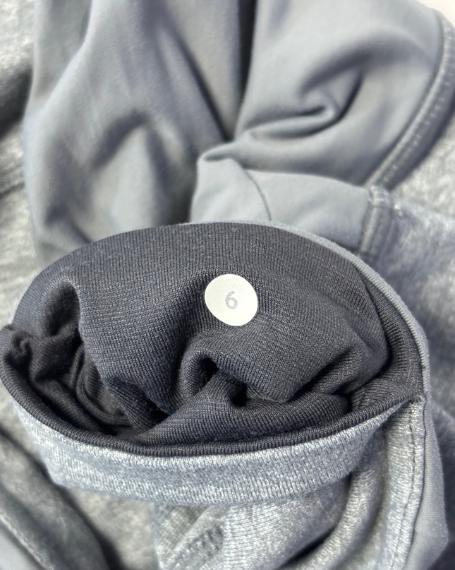 Lululemon Grey Ruched Crop Leggings
