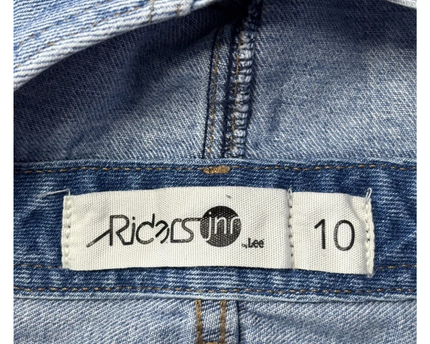 Riders by Lee Blue Denim Overall Mini Dress