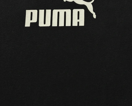 Puma Black Branded Tape Sleeve T-Shirt