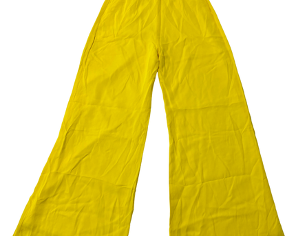 ZINI Yellow High-Waisted Wide Leg Pants
