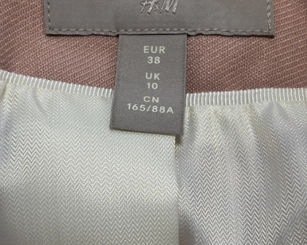 H&M Dusty Pink Tailored Single-Button Blazer