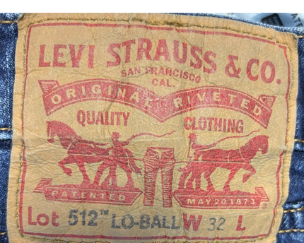 Levi's Blue 512 Lo-Ball Slim Tapered Jeans