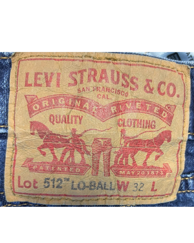 Levi's Blue 512 Lo-Ball Slim Tapered Jeans