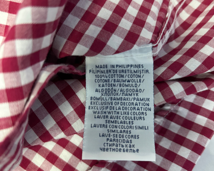 Polo Ralph Lauren Red Gingham Check Slim Fit Shirt