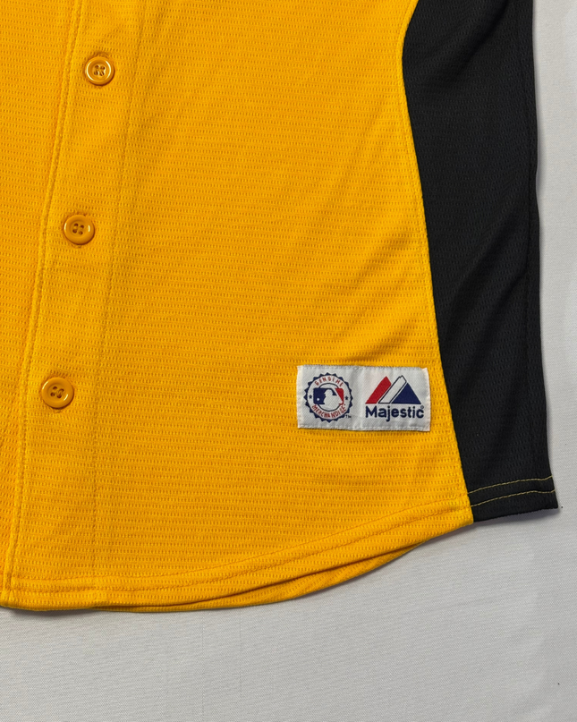 Majestic Yellow Pittsburgh Pirates Andrew McCutchen #22 Baseball Jersey
