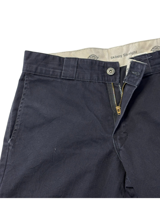 Dickies Black Skinny Straight Double Knee Work Pants