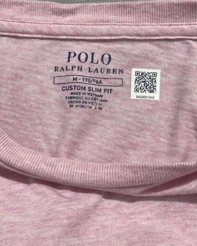 Polo Ralph Lauren Custom Slim Fit Pink Heather T-Shirt