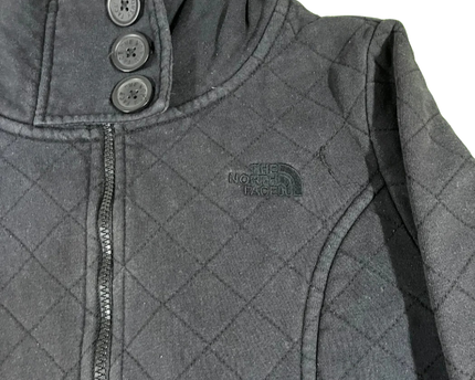 The North Face Women's Black Quilted Full Zip High-Neck Jacket