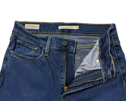 Levi's Premium 724 High Rise Straight Blue Jeans
