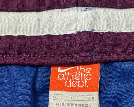 Nike Blue Mesh Snap-Button Athletic Track Pants
