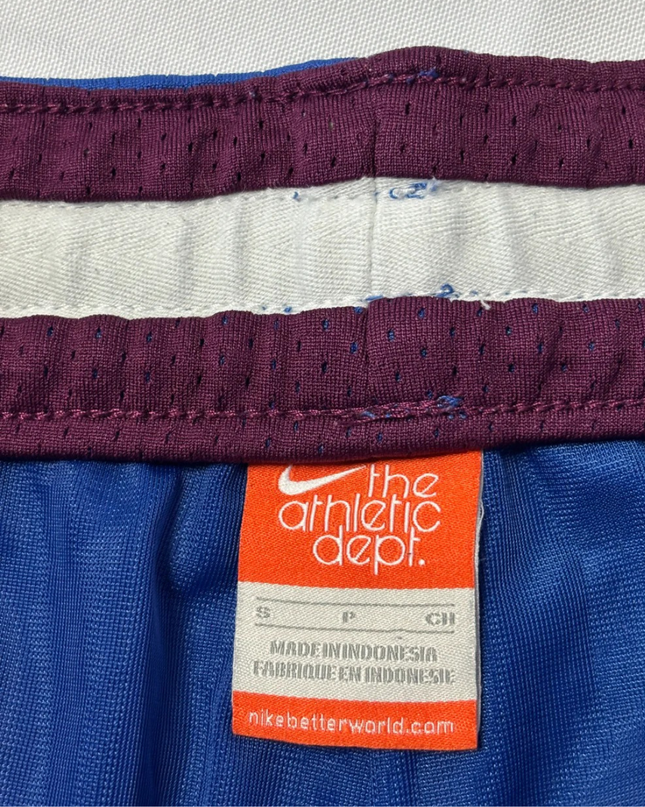 Nike Blue Mesh Snap-Button Athletic Track Pants