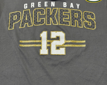 NFL Team Apparel Gray Green Bay Packers Aaron Rodgers #12 Women's Jersey