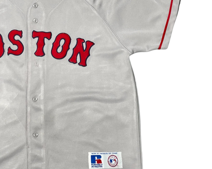 Russell Athletic Grey Boston Red Sox MLB Baseball Jersey