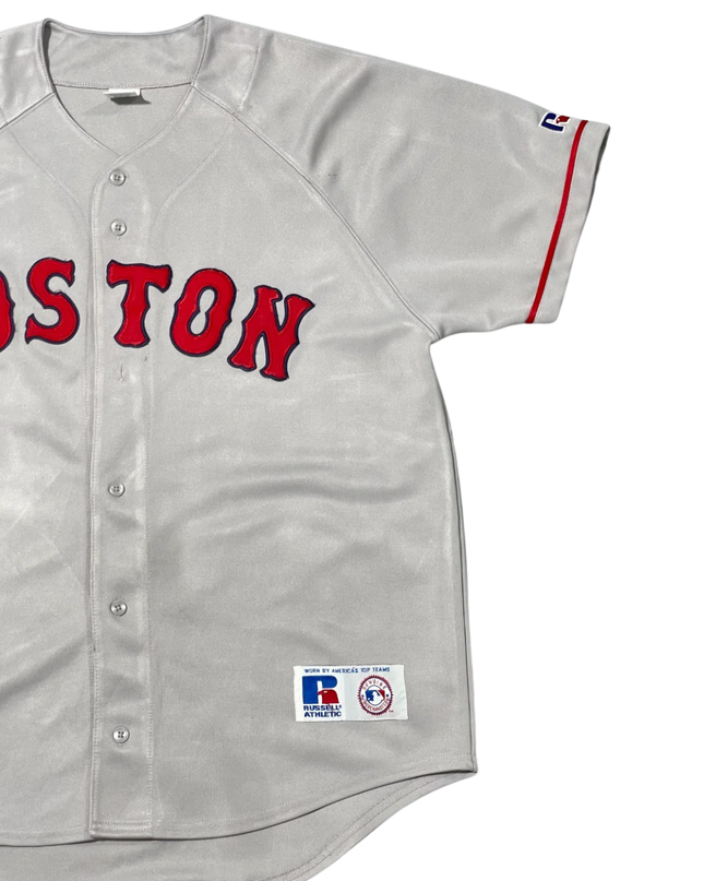 Russell Athletic Grey Boston Red Sox MLB Baseball Jersey
