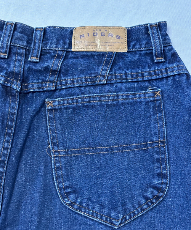 Riders Women's High-Waisted Straight Leg Blue Jeans