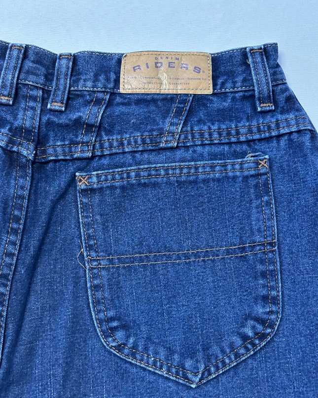 Riders Women's High-Waisted Straight Leg Blue Jeans