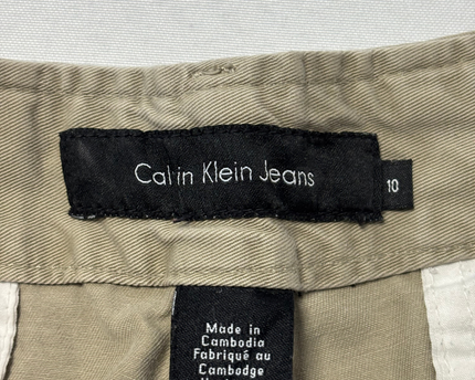 Calvin Klein Jeans Khaki Casual Mid-Rise Shorts