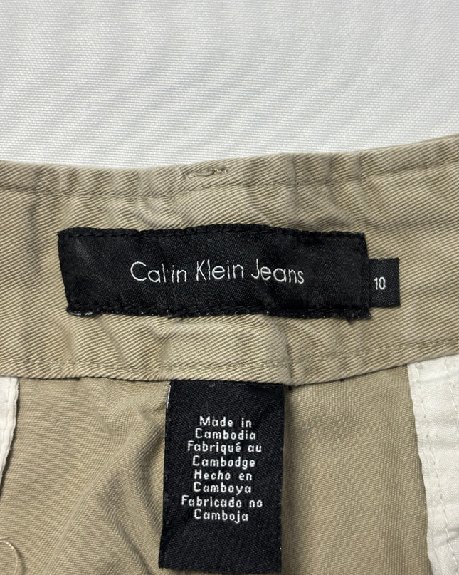 Calvin Klein Jeans Khaki Casual Mid-Rise Shorts
