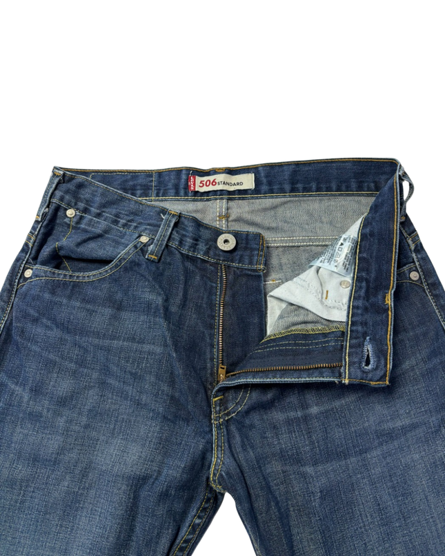 Levi's Blue 506 Standard Straight Leg Jeans
