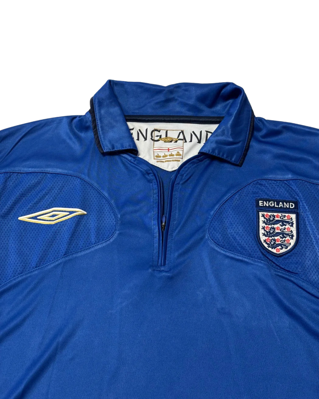 Umbro England Blue Quarter-Zip Training Jersey