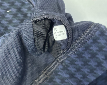 Lululemon Black and Blue Houndstooth Sports Bra