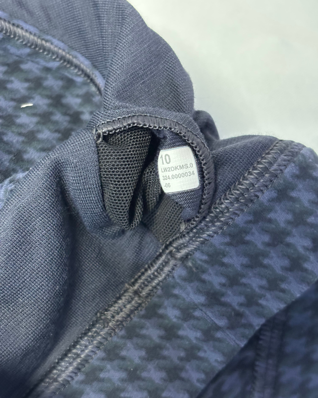 Lululemon Black and Blue Houndstooth Sports Bra