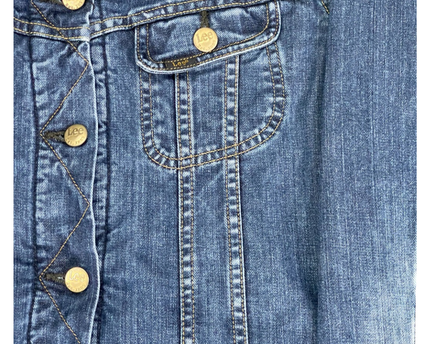 Lee Blue Denim Sherpa Collar Jacket